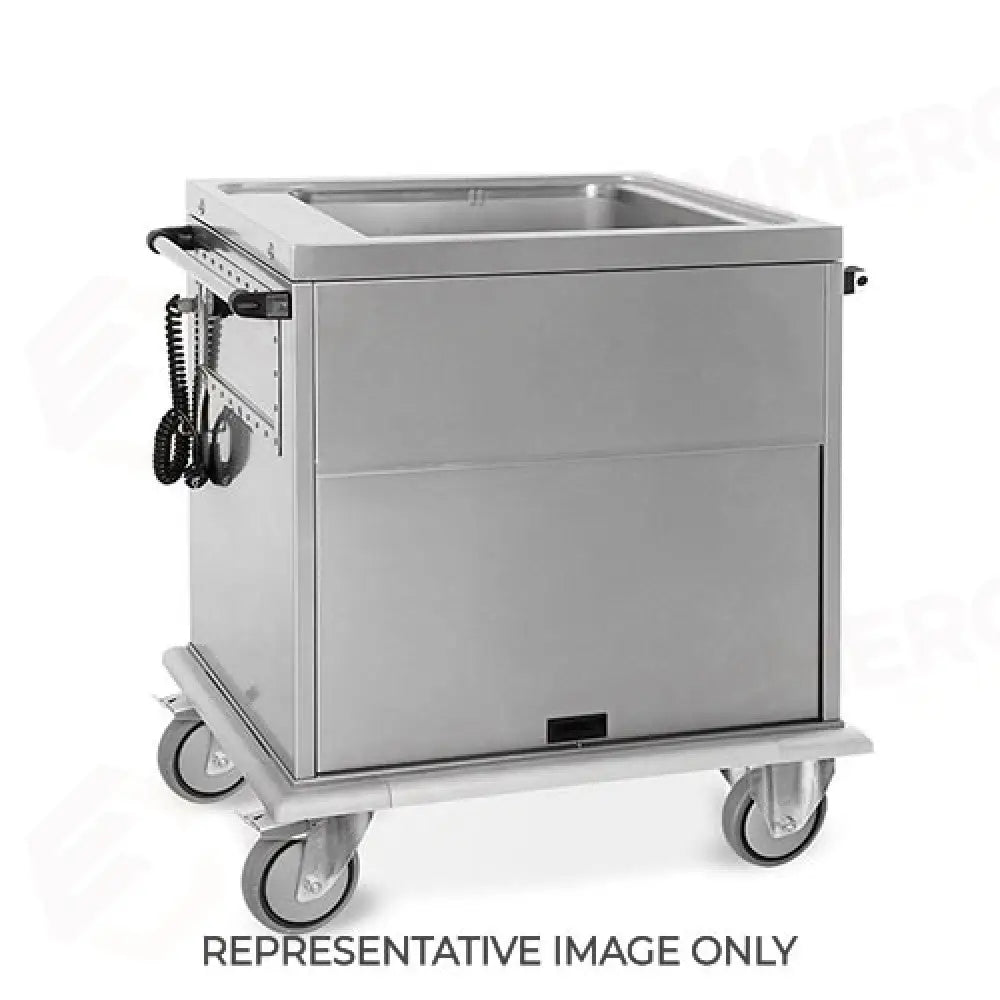 CARRELLO TERMICO GN 2/1 VASCA UNICA RUOTE ELASTICHE - 7360A-E - METALCARRELLI - CARRELLI