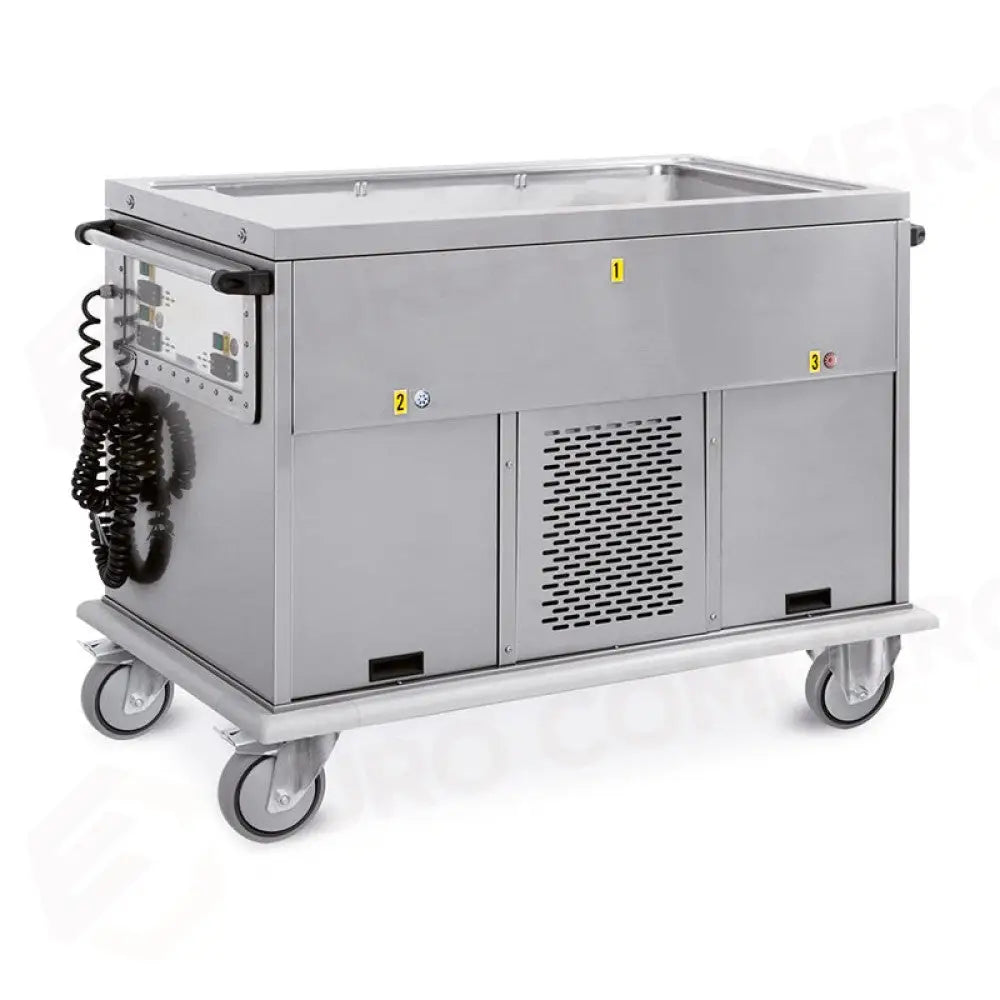 CARRELLO TERMICO GN 3/1 VASCA UNICA VANI 1 CALDO + 1 FREDDO - 7365A1 - METALCARRELLI - CARRELLI