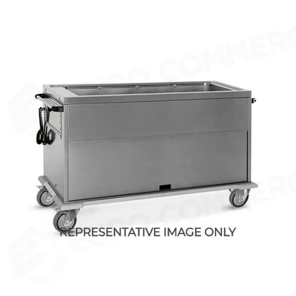 CARRELLO TERMICO GN 4/1 VASCA UNICA RUOTE ELASTICHE - 7368A-E - METALCARRELLI - CARRELLI