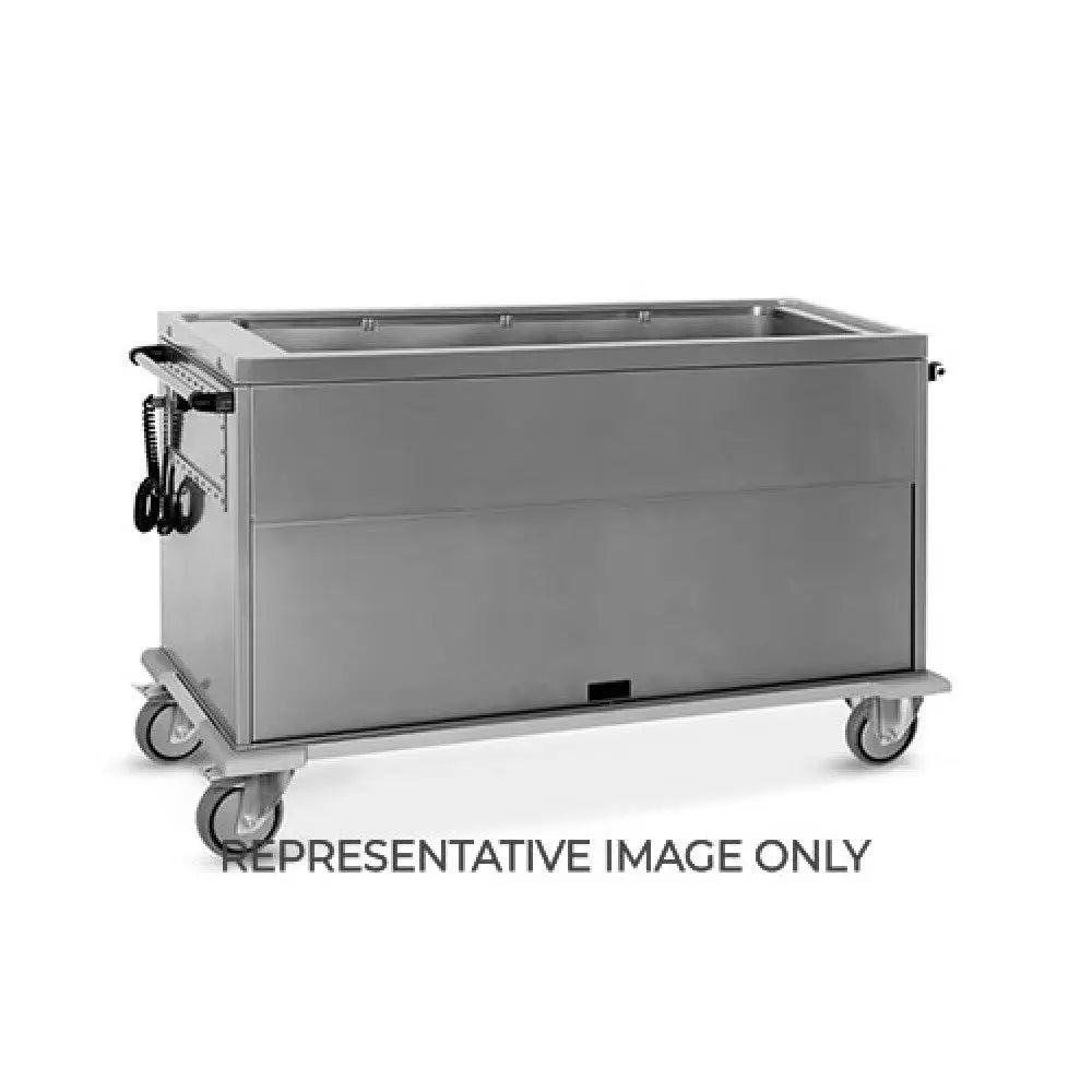 CARRELLO TERMICO GN 4/1 VASCA UNICA RUOTE ELASTICHE - 7368A-E - METALCARRELLI - CARRELLI