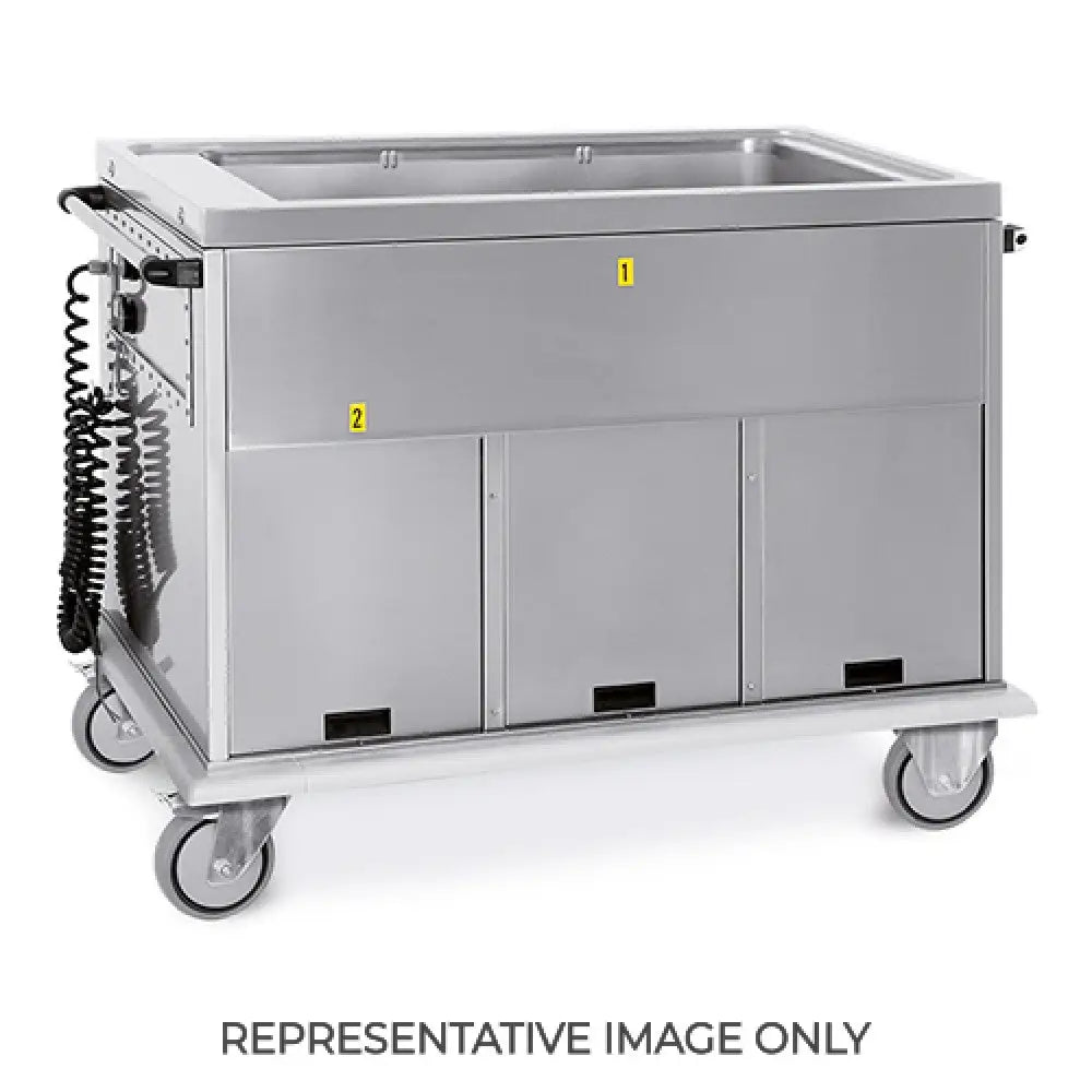 CARRELLO TERMICO GN 4/1 VASCA UNICA VANI 2 CALDI + 1 FREDDO - 7368A2 - METALCARRELLI - CARRELLI