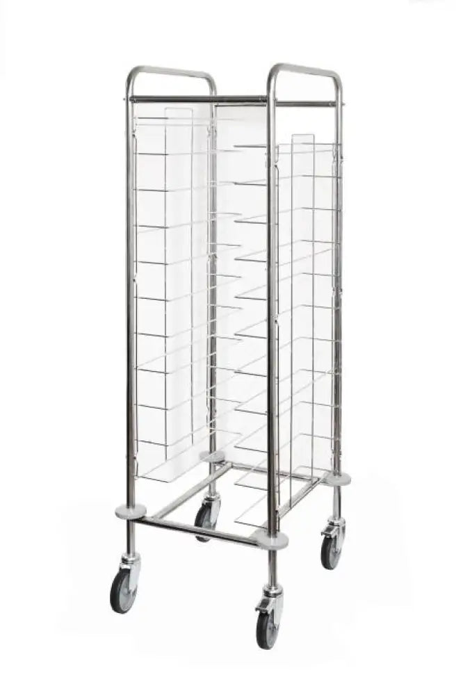 CARRELLO UNIVERSALE INOX PER 22 VASSOI MASSIMO 395X595MM - TVL22U-RF - KAREL - Attrezzatura