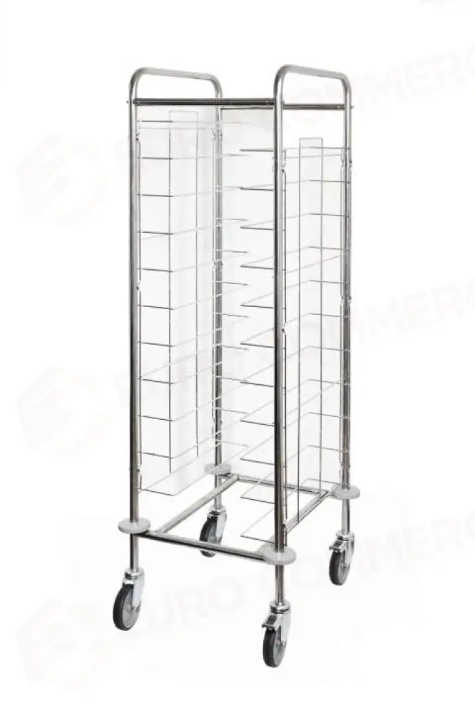 CARRELLO UNIVERSALE INOX PER 33 VASSOI MASSIMO 395X595MM - TVL33U-RF - KAREL - Attrezzatura