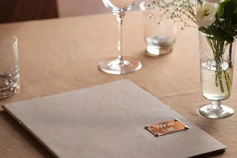 CARTA DEI VINI MIAMI BEIGE - 24X32 CM - T7051 - LEONE - PORTAMENU