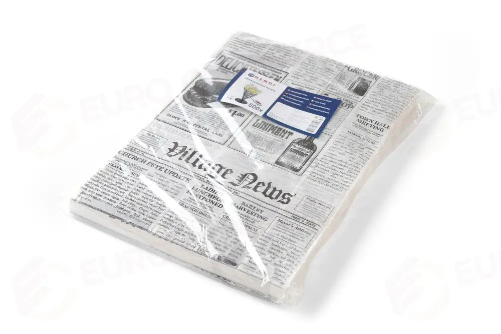CARTA OLEATA CARTA DI GIORNALE 500 PEZZI 250X350MM - HENDI