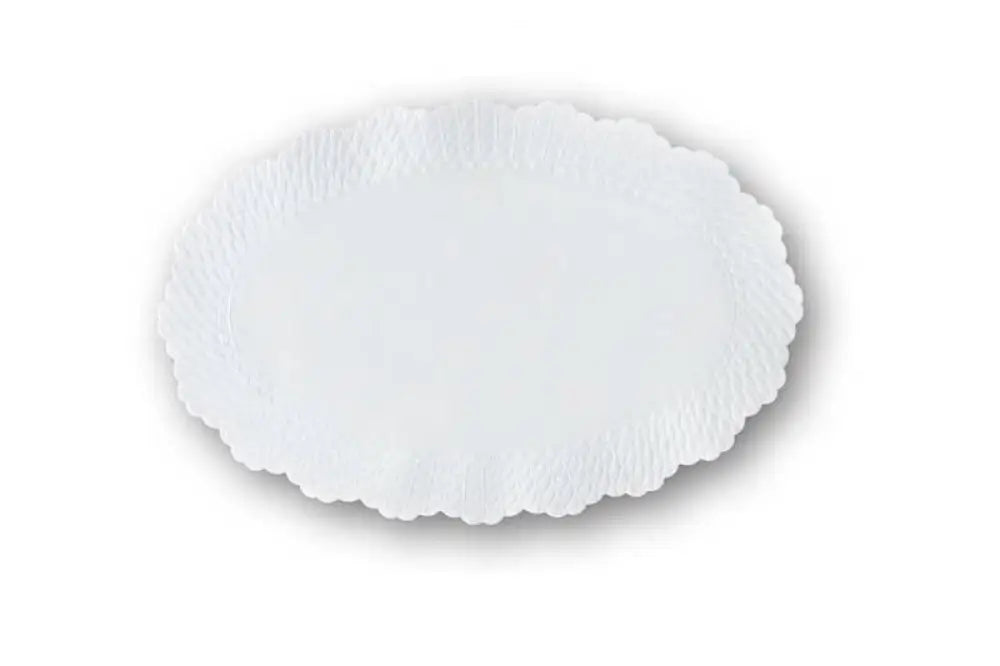 CARTE GOFFRATE OVALI BIANCO - 21X32 CM - H2221 - LEONE - CARTE ANTIGRASSO & PIZZI