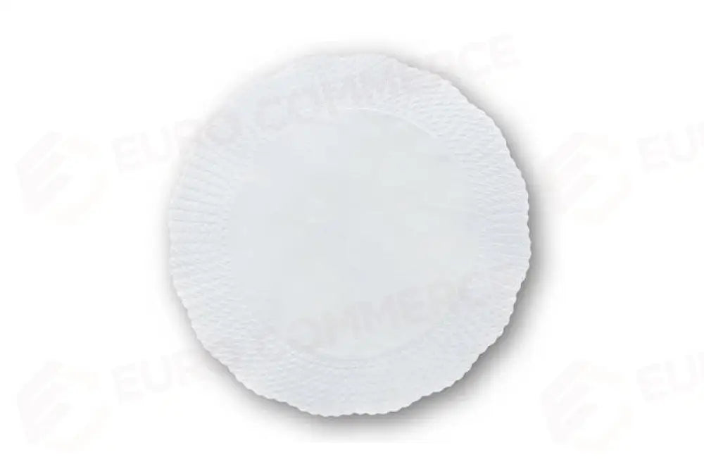 CARTE GOFFRATE ROTONDE BIANCO - Ø15 CM - H2115 - LEONE - CARTE ANTIGRASSO & PIZZI