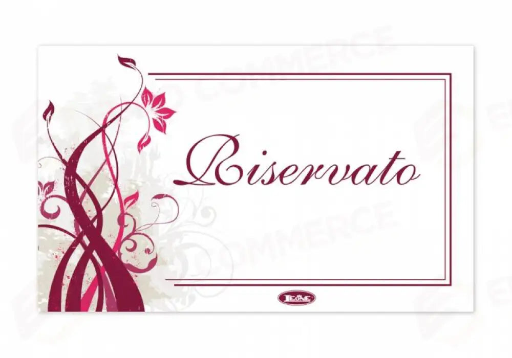 CARTONCINO ’RISERVATO’ VINTAGE - 8,5X5 CM - T6112 - LEONE - ACCESSORI TAVOLA