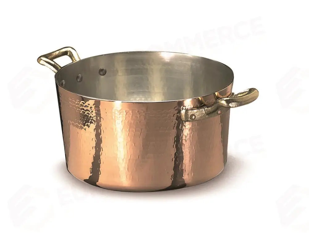 CASSERUOLA ALTA 2 MANICI 20 CM RAME MARTELLATO - 2 MM ALCM104M AGNELLI - 0070651 - MEDRI