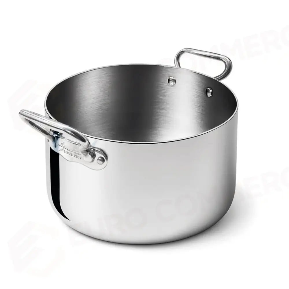 CASSERUOLA ALTA 2 MANICI 28 CM ALU-INOX 3-PLY INDUZIONE ALUM104 AGNELLI - 0072205 - MEDRI