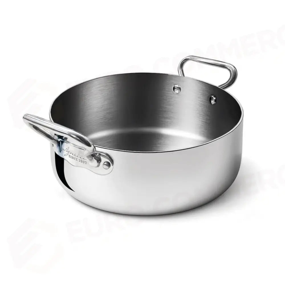 CASSERUOLA BASSA 2 MANICI 32 CM ALU-INOX 3-PLY INDUZIONE ALUM106 AGNELLI - 0072390 - MEDRI