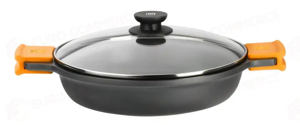 CASSERUOLA BASSA 2 MANICI CON COPERCHIO 28 CM EFFICIENT 3300 PINTI - 6731142 - MEDRI