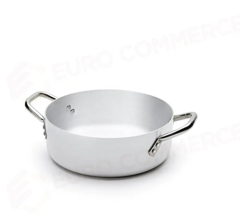 CASSERUOLA BASSA 2 MANIGLIE ALLUMINIO PER INDUZIONE Ø20CM - 290-320 - KAREL - Attrezzatura