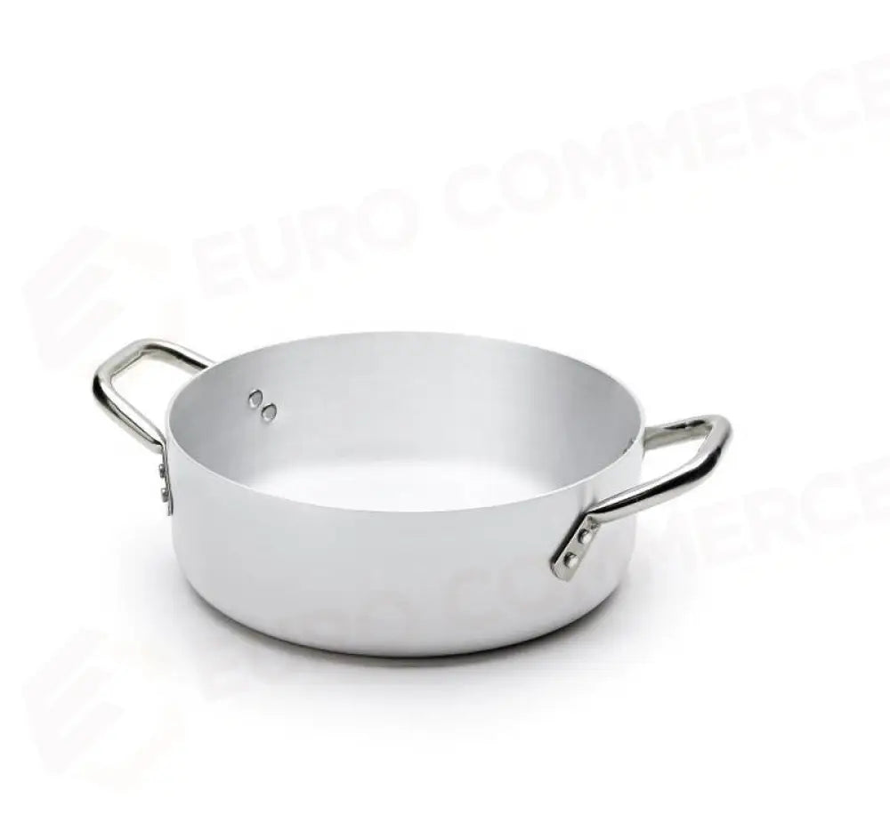 CASSERUOLA BASSA 2 MANIGLIE ALLUMINIO PER INDUZIONE Ø24CM - 290-324 - KAREL - Attrezzatura