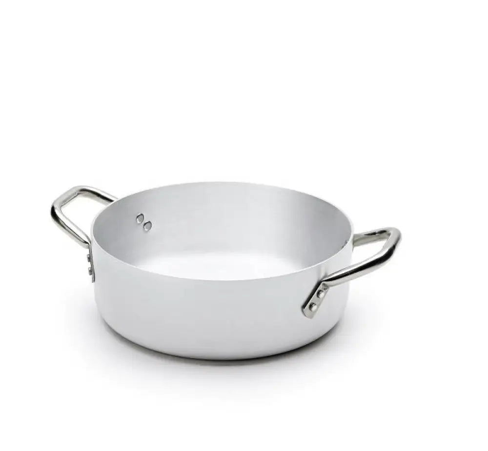CASSERUOLA BASSA 2 MANIGLIE ALLUMINIO PER INDUZIONE Ø28CM - 290-328 - KAREL - Attrezzatura