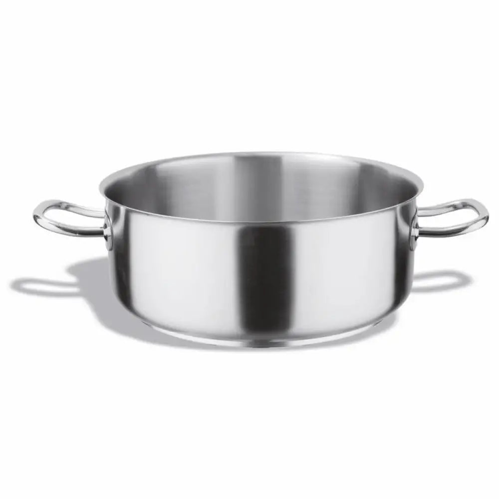 CASSERUOLA BASSA 2 MANIGLIE IN ACCIAIO INOX Ø50CM - 102-050 - KAREL - Attrezzatura