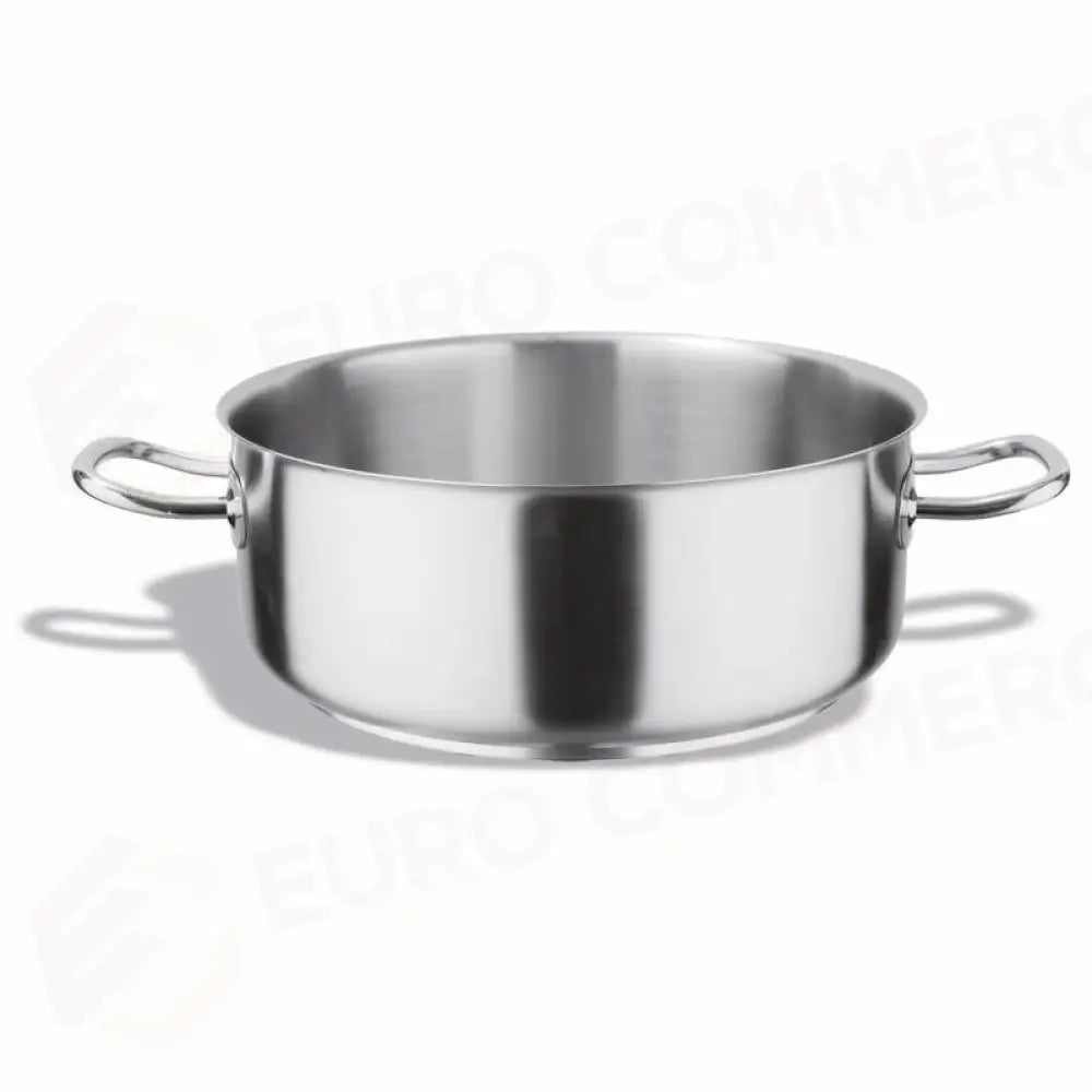 CASSERUOLA BASSA 2 MANIGLIE IN ACCIAIO INOX Ø60CM - 102-060 - KAREL - Attrezzatura