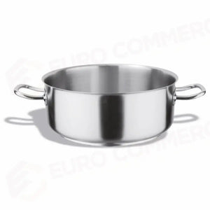 CASSERUOLA BASSA 2 MANIGLIE IN ACCIAIO INOX Ø60CM - 102-060 - KAREL - Attrezzatura