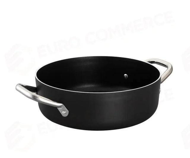 LOW NON-STICK SAUCEPAN 2 HANDLES ALUMINUM FOR INDUCTION Ø28CM - 840-328 - KAREL
