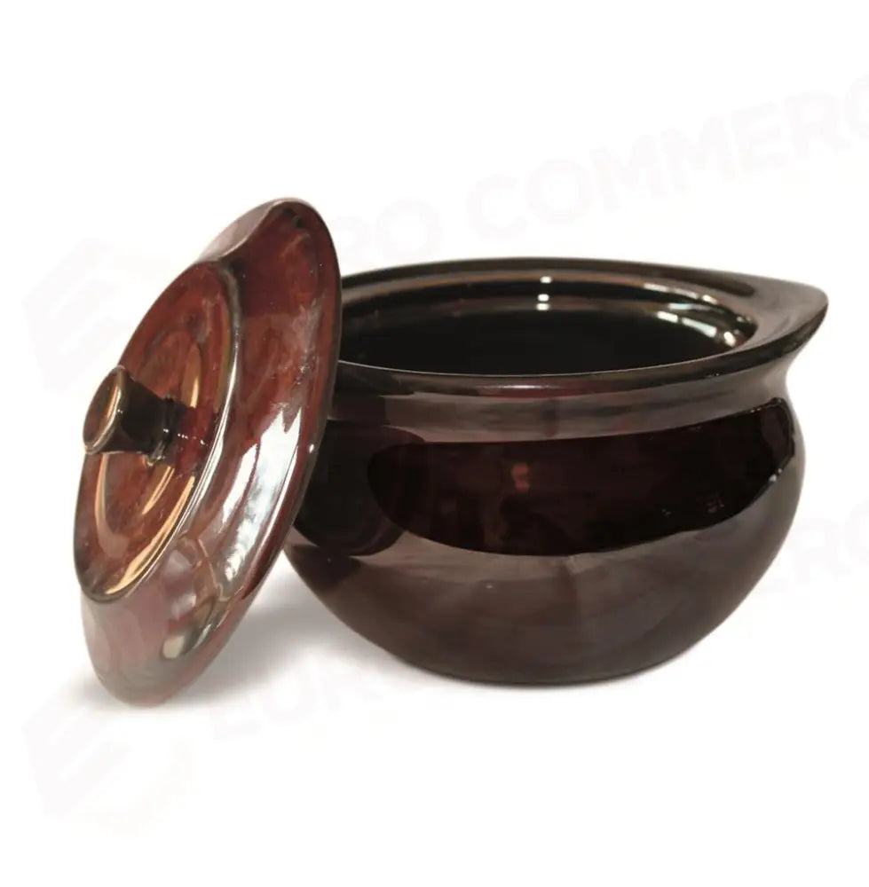 CASSERUOLA CON COPERCHIO 11,5 CM STONEWARE MARRONE ST35112 MPS - 6050357 - MEDRI