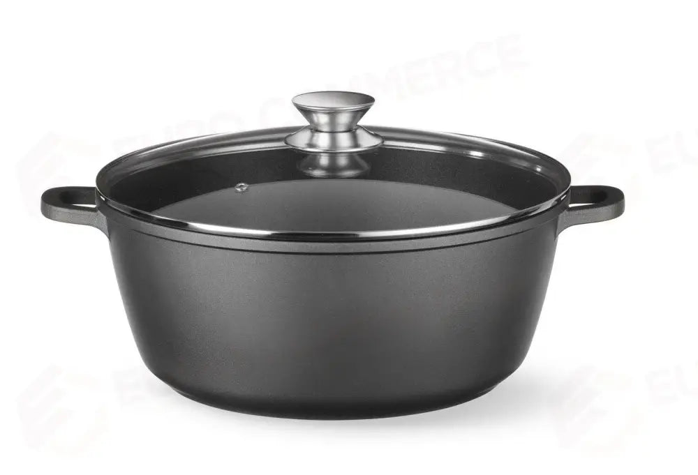 CASSERUOLA CON RIVESTIMENTO ANTIADERENTE 7,5L NERO 387X310X(H)130MM - HENDI