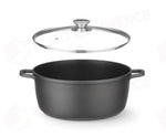 CASSERUOLA CON RIVESTIMENTO ANTIADERENTE HENDI 7L NERO 367X290X(H)122MM - 611029