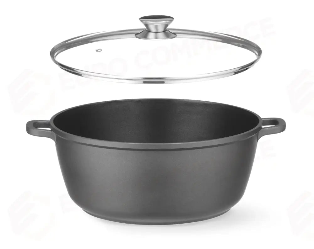 CASSERUOLA CON RIVESTIMENTO ANTIADERENTE HENDI 7L NERO 367X290X(H)122MM - 611029