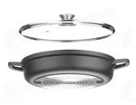 CASSERUOLA CON RIVESTIMENTO ANTIADERENTE HENDI 7L NERO 367X290X(H)122MM - 611029
