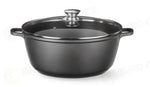 CASSERUOLA CON RIVESTIMENTO ANTIADERENTE HENDI 7L NERO 367X290X(H)122MM - 611029