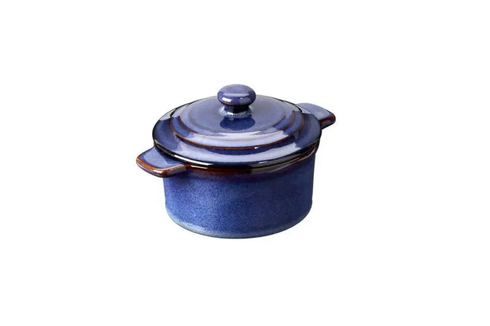 CASSERUOLA IN CERAMICA LINEA OSLO BLU - 16,3X12X6 CM - U0040 - LEONE - CERAMICA