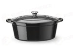 CASSERUOLA IN GHISA VETRIFICATA. HENDI 0,27L ROSSO 130X100X(H)48MM - 626856