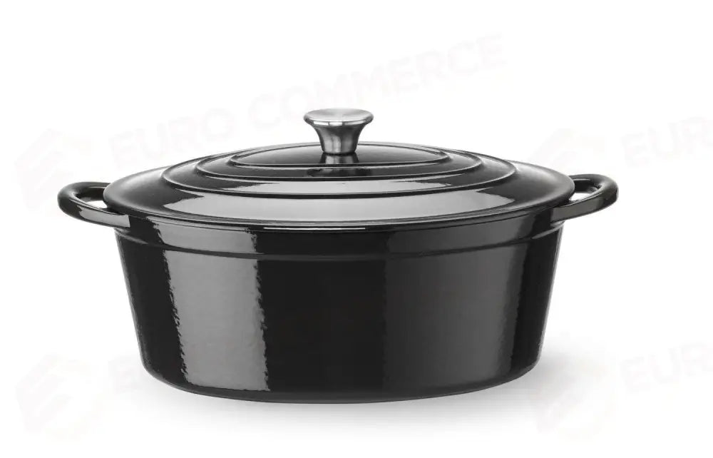 CASSERUOLA IN GHISA VETRIFICATA. 6,88L NERO 405X255X(H)134MM - HENDI