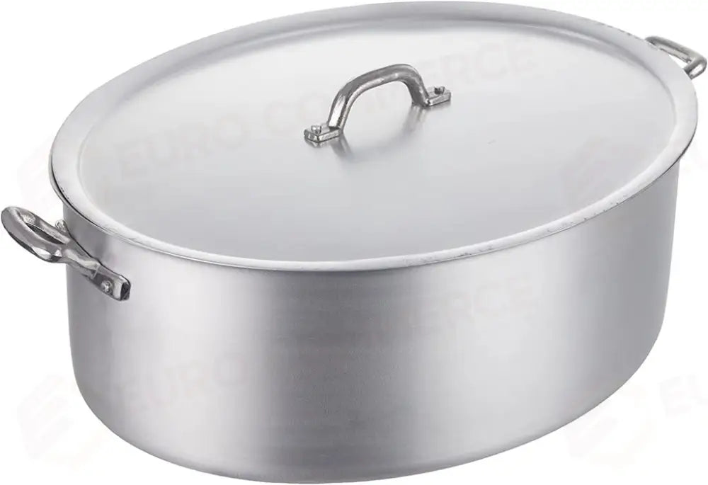 CASSERUOLA OVALE CON COPERCHIO 30 CM ALLUMINIO - 2 MM FAMA26 AGNELLI - 0071060 - MEDRI