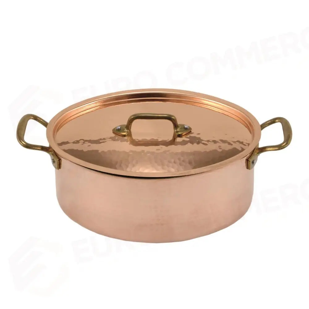 CASSERUOLA OVALE CON COPERCHIO 30 CM RAME STAGNATO 1129 L.A.R. - 4100099 - MEDRI