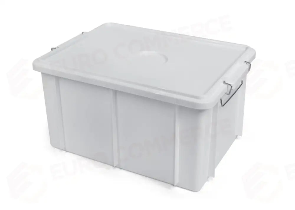 CASSETTA CON COPERCHIO 62X40 CM BIANCO BOX 1900 GIGANPLAST - 1190405 - MEDRI