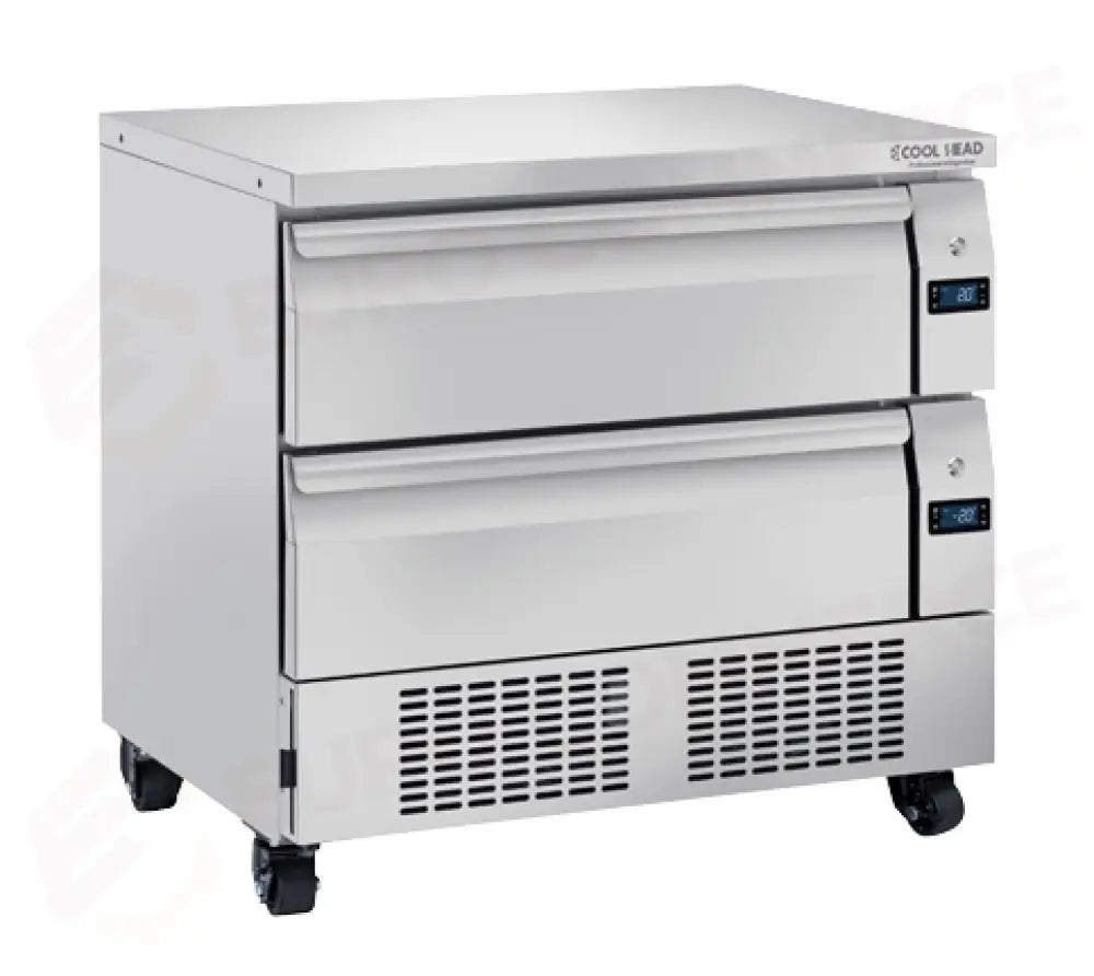 CASSETTIERA REFRIGERATA DOPPIA COMMUTABILE (N.4 VASCHETTE GN1/1) -2°/+8°C/-21°/-18°C - DWT 92 - COOL HEAD