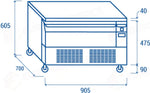 CASSETTIERA REFRIGERATA SINGOLA COMMUTABILE (N.2 VASCHETTE GN1/1) -2°/+8°C/-21°/-18°C - DWT 90 - COOL HEAD