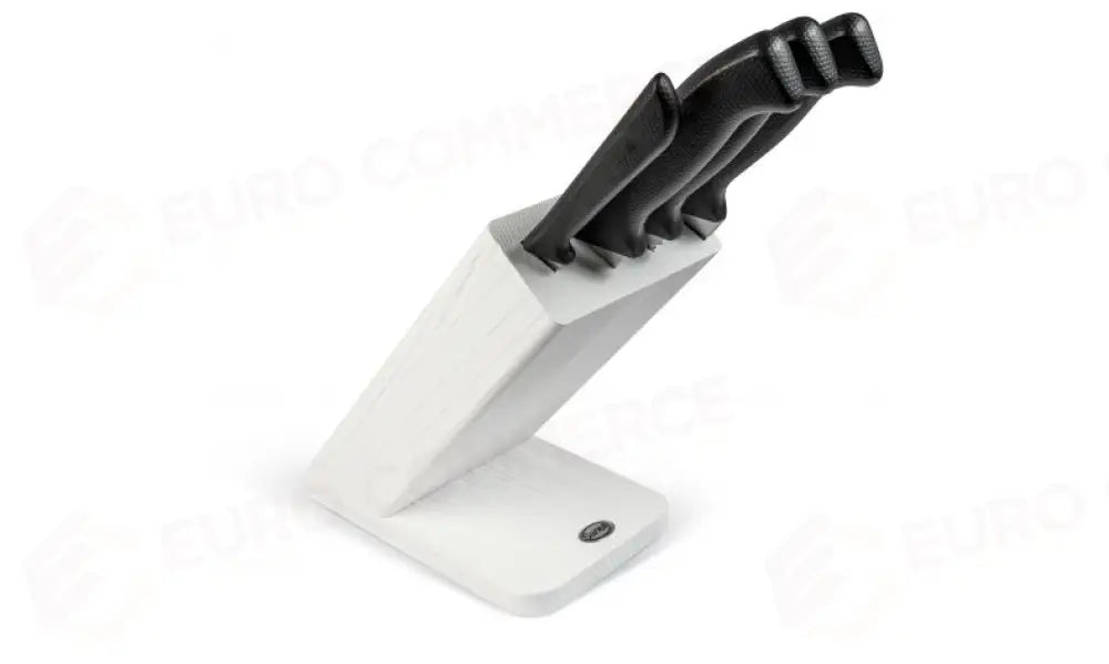 CEPPO OBLIQUO 4 PZ. BIANCO SKIN - 927204B - SANELLI - COLTELLERIA