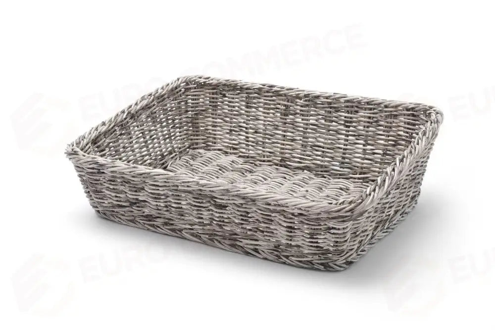 CESTINI PER PANETTERIA ANGOLATO GRIGIO CHIARO 400X300X(H)120MM - HENDI