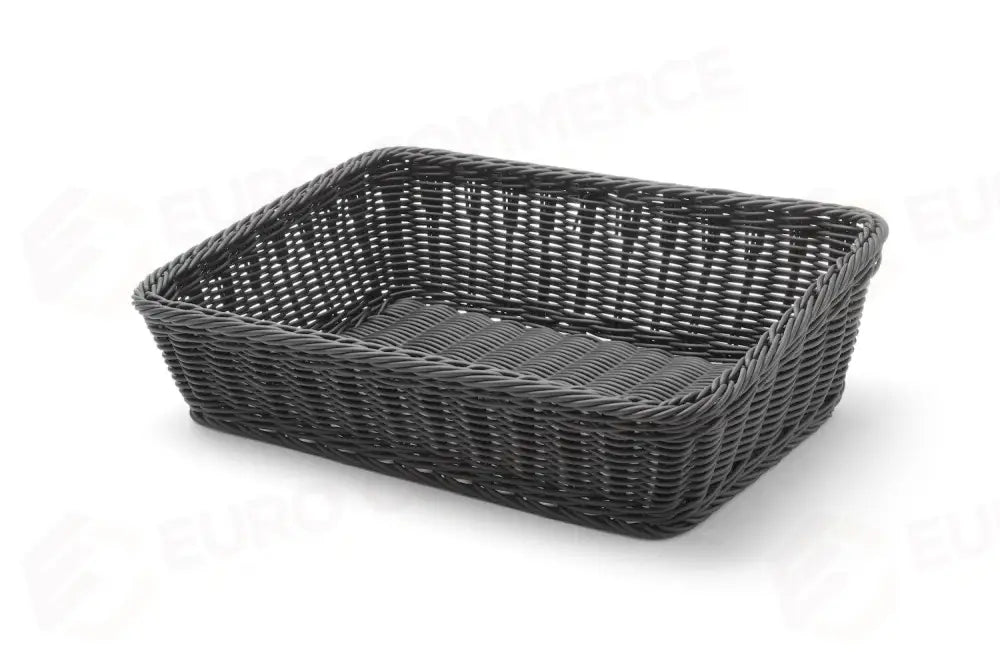 CESTINI PER PANETTERIA ANGOLATO NERO 400X300X(H)120MM - HENDI