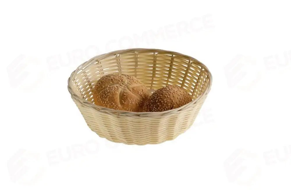 CESTINO BEIGE NATURALE - Ø20X6 CM - T0501 - LEONE - CESTINI