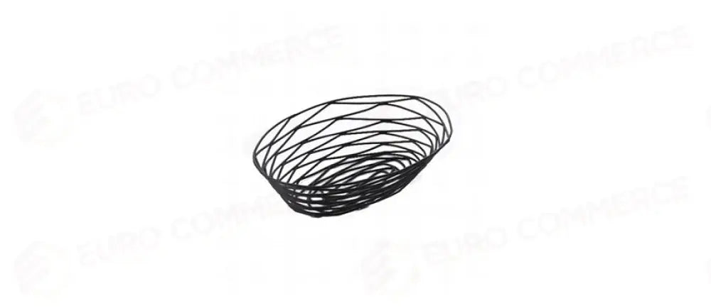 CESTINO FILO INOX OV.NERO 22X15H5,5 - 113161 - MORINI