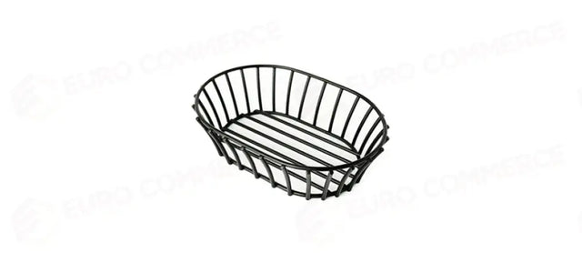 PANIER À PAIN FIL INOX NOIR OVAL.24X14,5 - 137109 - MORINI