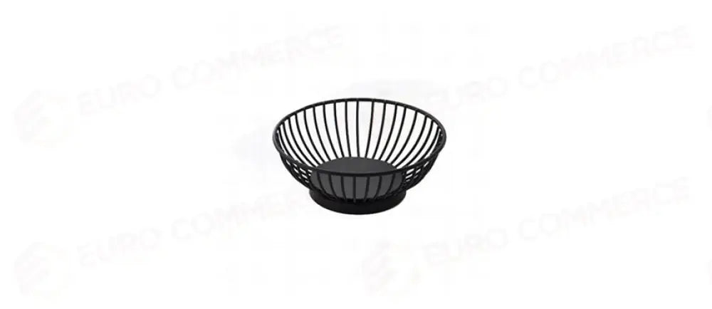 CESTINO PANE FILO INOX NERO T.DO 15CM - 143826 - MORINI