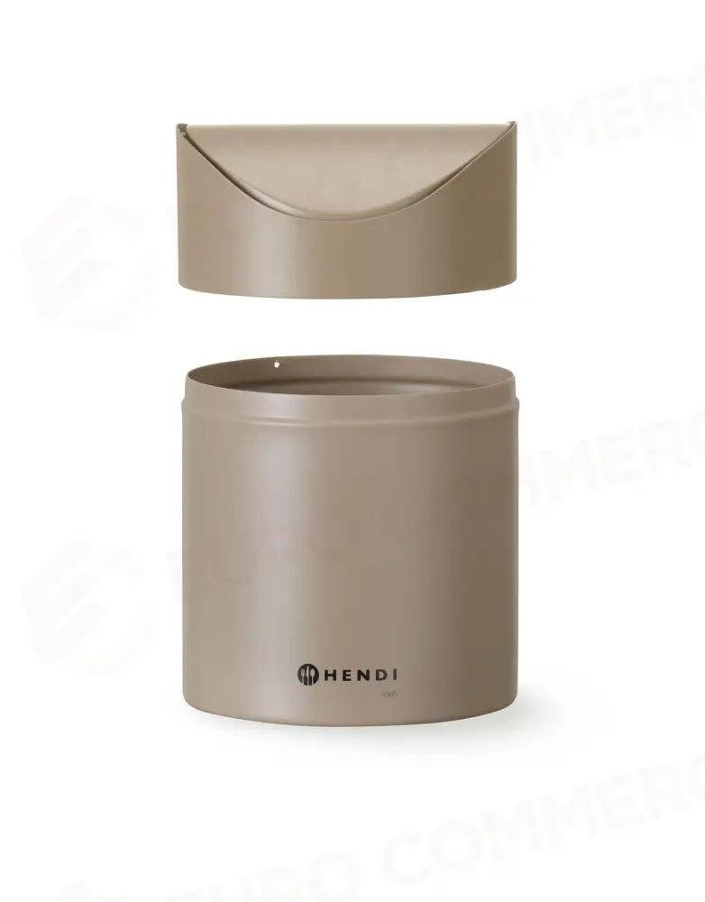 CESTINO PER RIFIUTI DA TAVOLO CON COPERCHIO OSCILLANTE HENDI 1,2L NERO Ø120X(H)165MM - 440773