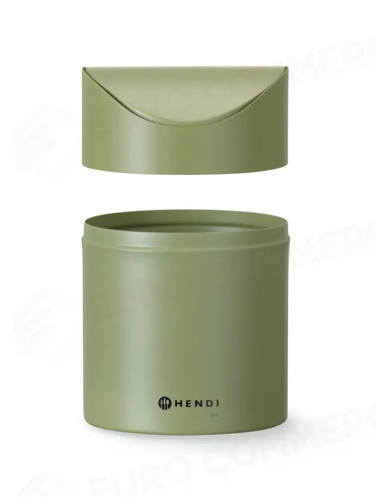 CESTINO PER RIFIUTI DA TAVOLO CON COPERCHIO OSCILLANTE HENDI 1,2L NERO Ø120X(H)165MM - 440773