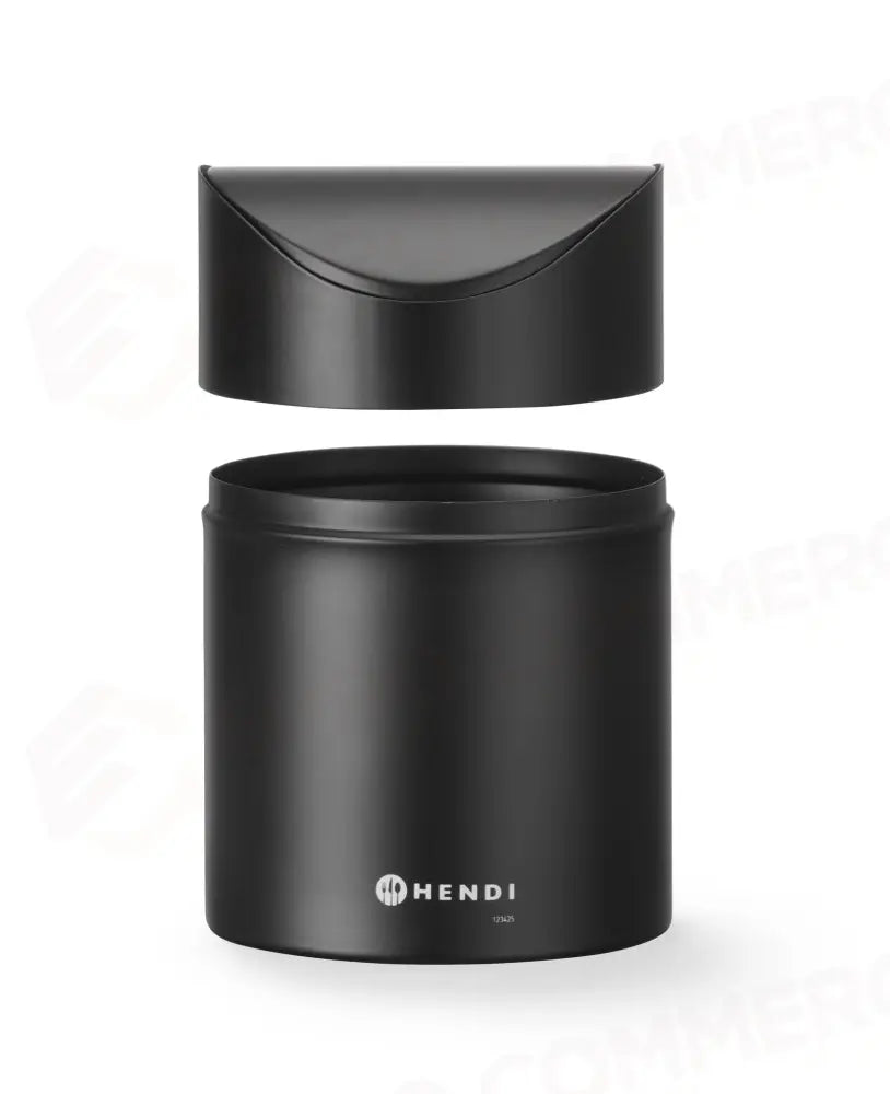 CESTINO PER RIFIUTI DA TAVOLO CON COPERCHIO OSCILLANTE HENDI 1,2L NERO Ø120X(H)165MM - 440773
