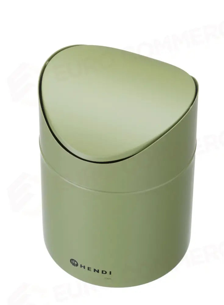 CESTINO PER RIFIUTI DA TAVOLO CON COPERCHIO OSCILLANTE HENDI 1,2L BEIGE Ø120X(H)165MM - 440797