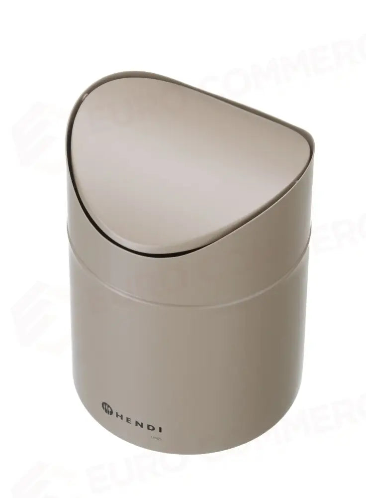 CESTINO PER RIFIUTI DA TAVOLO CON COPERCHIO OSCILLANTE HENDI 1,2L NERO Ø120X(H)165MM - 440773