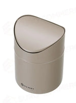 CESTINO PER RIFIUTI DA TAVOLO CON COPERCHIO OSCILLANTE HENDI 1,2L BEIGE Ø120X(H)165MM - 440797
